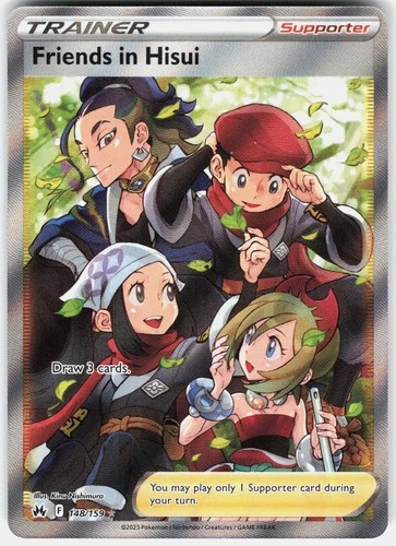Pokemon Friends in Hisui 148/159 Ultra Rare Crown Zenith Pokemon Near Mint