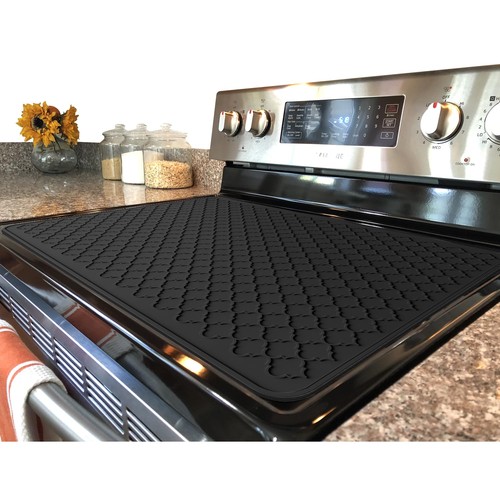 Silicone Stove Mat for Glass Top - XL Dish Drying Mats, Glass Cooktop Protect...