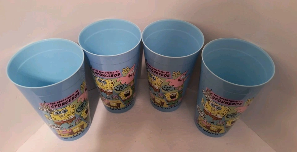SpongeBob Squarepants & Patrick Star 22 oz. Plastic Cups Party Favor Set of 4 🆕 - Image 3 of 4