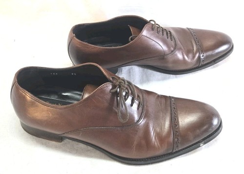 To Boot New York Herren Größe 9,5 Braun Brandon Kappe Zehe Oxford Cognac Leder 