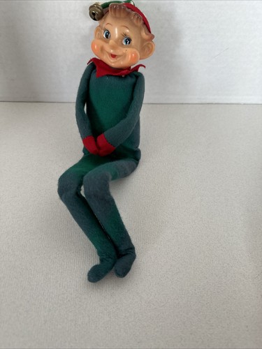 14 Vintage Knee Hugger Christmas Elf Pixie Doll and More - Picture 9 of 24