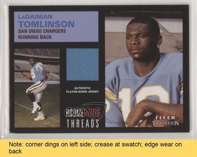 2001 Fleer Tradition Rookie Retro Threads LaDainian Tomlinson (Jersey) READ 0f4
