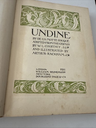 Undine by Friedrich de la Motte Fouqué - 1911 - Illustrated by Arthur Rackham - Imagen 15 de 19