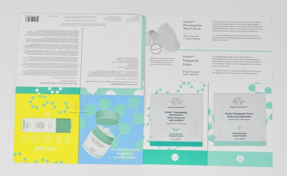 Suero de resurf Drunk Elephant Protini Powerpeptide + crema polipéptida 1,5 ml x 80 Foto 2 de 3