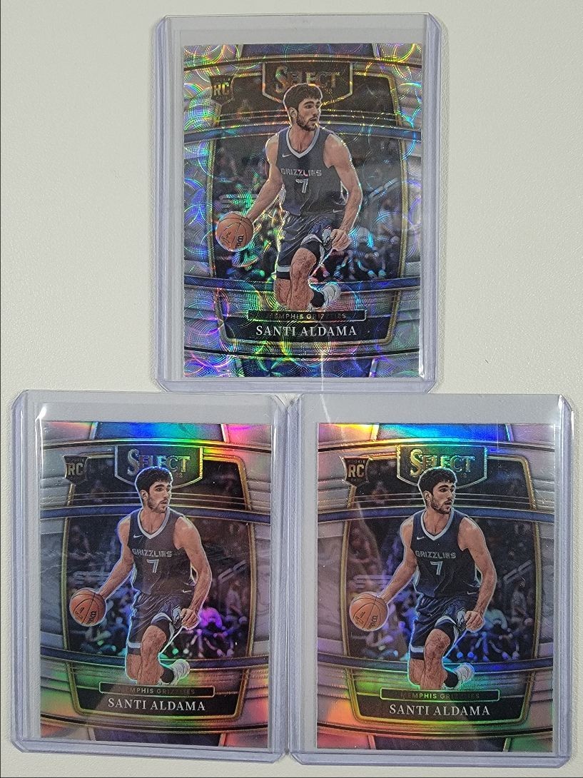[3] SANTI ALDAMA 2021-22 SELECT CONCOURSE ROOKIE SILVER SCOPE RC Q3110