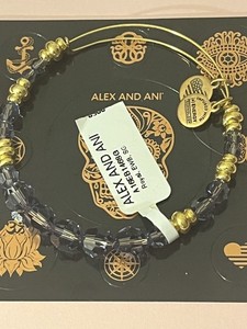 Alex and Ani 2018 Color Palette Champagne Beaded Bangle in Swarovski Crystals