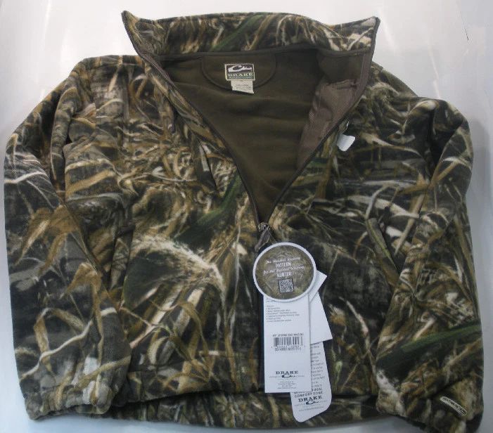 Drake Waterfowl DW2150-015-5 Max 5 Camo Fleece Coat 2-XLarge - Image 4 of 4