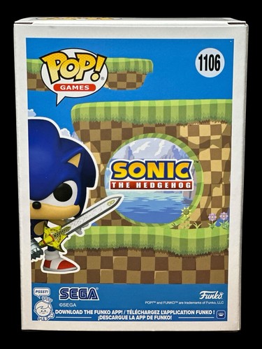 Funko Pop! Sonic With Caliburn #1106 - 2025 NYCC Shared Sticker w/Pop Protector - Picture 4 of 11