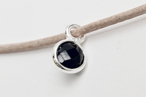 INWARIA Spinel Pendant 925 Silver 4mm Round Briolette, DIY Jewellery, Real - Imagen 5 de 7