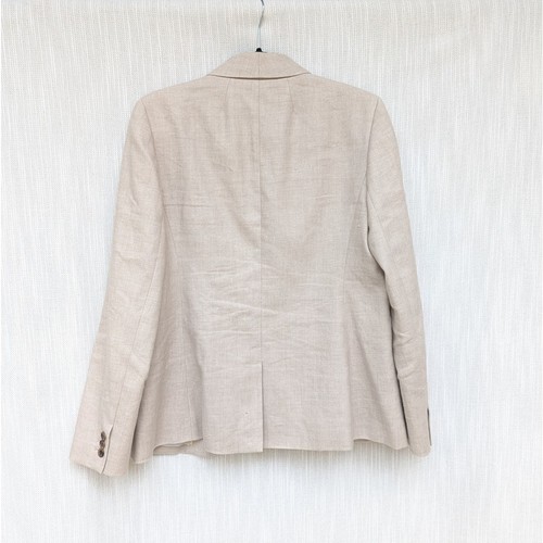 J.Crew Parke Stretch Natural/Cream Linen Blend Single-breasted Blazer, size 10 - Picture 2 of 10