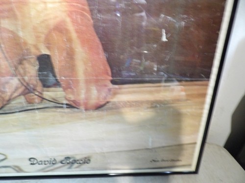 Vintage 1974 David Bowie The Spiders Concert Poster Framed Carol Sheehan Photo - Picture 9 of 12