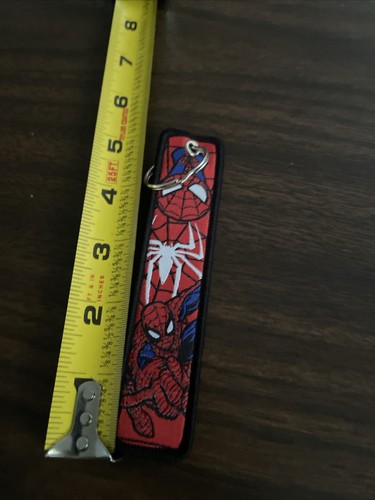 Spiderman Schlüsselanhänger Marvel Comics Spiderverse bestickt Schlüsselanhänger 1,25x5" - Bild 3 von 3