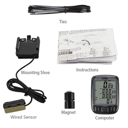 Compact Wired Bicycle Odometer with Max Speed and Average Speed Tracking - Picture 7 of 12
