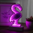 Northlight LED Lighted 3D Flamingo Infinity Mirror - 8"