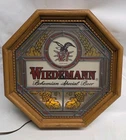 Vintage Wiedemann Bohemian Special Beer Lighted Bar Sign Octagon Stained Glass