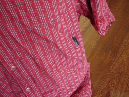 Billabong Men's Short Sleeve Shirt Size Large Red - Picture 2 of 7