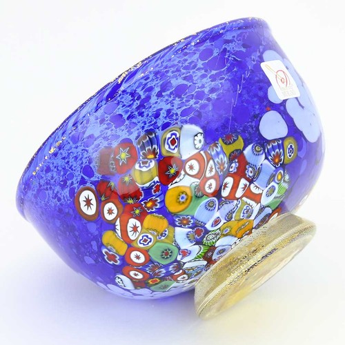 Tazón de vidrio GlassOfVenice Murano Millefiori - azul - Imagen 3 de 4