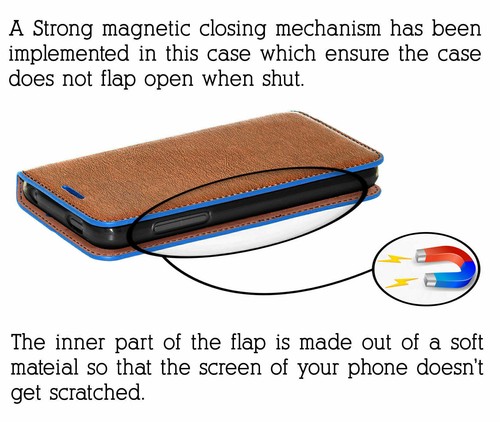 Leather Book Case Flip Cover For LG G5/ G4/ G3/ K10/ K8/ K4 Luxury Wallet Stand - Picture 2 of 18