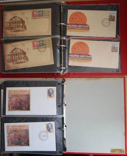 AUSTRALIA PRE STAMPED ENVELOPES IN ALBUMS WITH Nos 1 - 60 UNUSED MINT & FDI, - Picture 17 of 17