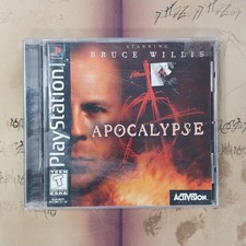 Apocalypse (Sony PlayStation 1, 1998) Bruce Willis PS2 Game TESTED