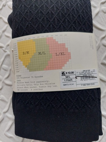 A New Day Fleece gefütterte Strumpfhose für Damen Ebenholz Gr. M/L NEU - Bild 3 von 4