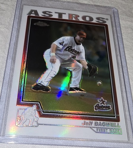 2004 Topps Chrome Jeff Bagwell rifrattore #438 Houston Astros - Foto 4 di 8