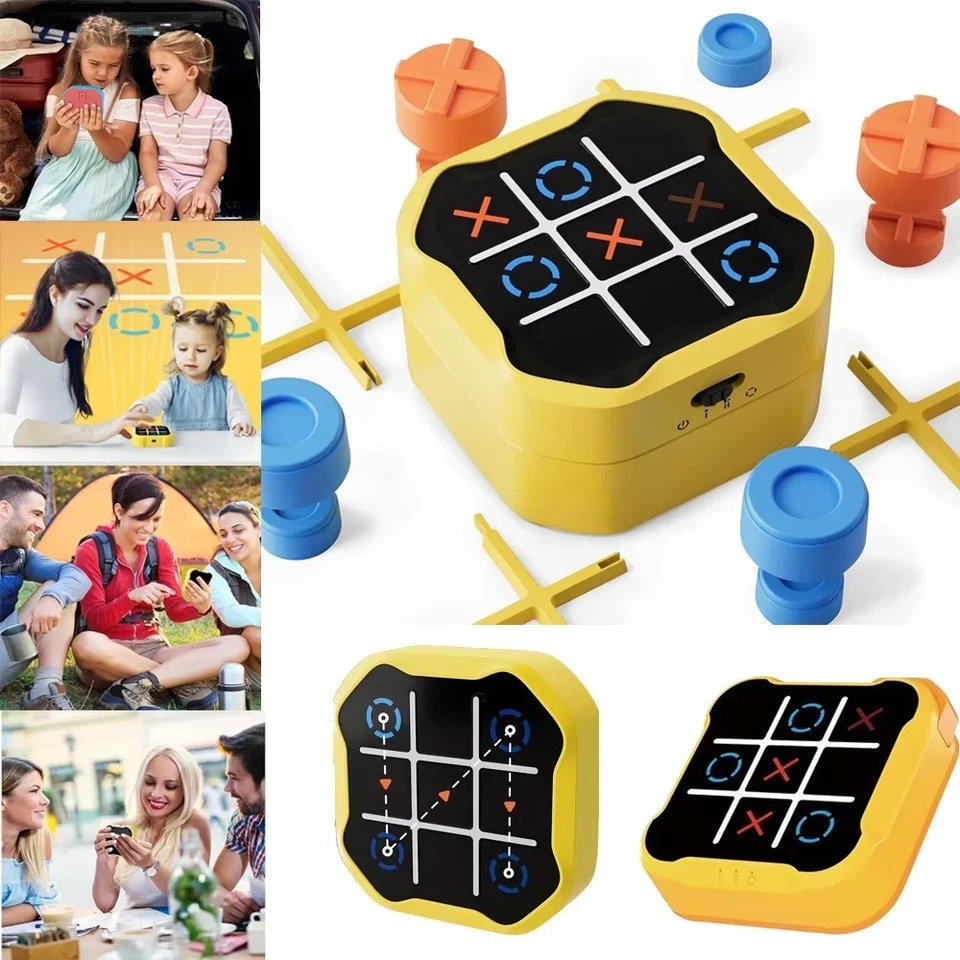 Electronic Tic Tac Toe Game. 3-in-1 ModeHandheld Puzzle Game - Image 2 of 4