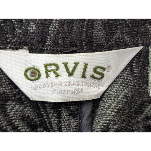 Orvis Jacke Damen Gr. M Paisley Knopfleiste Langarm Boho tiefgrün - Bild 4 von 11