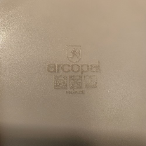 Arcopal CHLOE France überbackene rosa blaue Blumen 4er Set Abendessen, Salat, Müsli - Bild 6 von 15