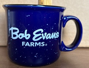 Bob Evans Farms Restaurants Navy Blue Campfire Mug
