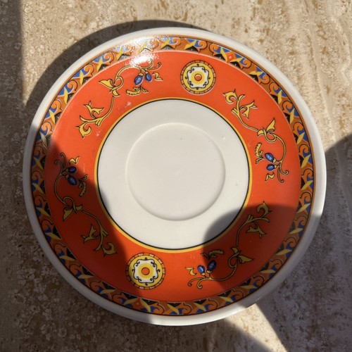 4 Fena Porzellan Demitasse Cups & Saucers/Orig. Pkg. + HuesNbrews Tea Pot ORANGE - Picture 12 of 24