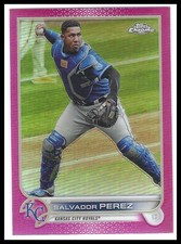 Salvador Perez 2022 Topps Chrome Pink Refractor SP #50 Kansas City Royals