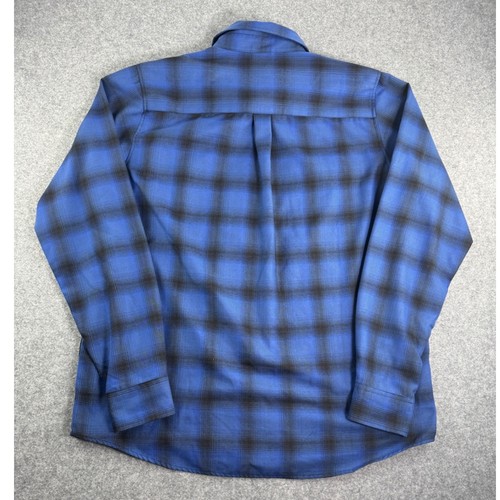 DIXON Flannel Company PENNYWISE Blue Black Plaid Long Sleeve Button Up Shirt 2XT - Picture 2 of 9