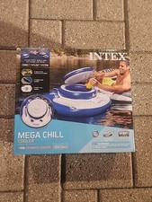 Intex Mega Chill Inflatable Floating 24 Can Beverage Cooler for River Run Tubes
