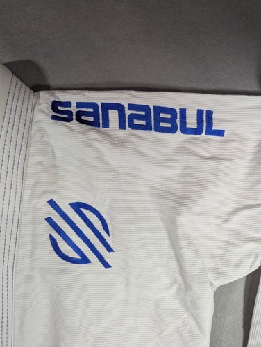 Sanabul BJJ Gi Set Men's A3 White Trim Uniform w/ A2 Belt Brazilian Jiu Jitsu - Picture 3 of 20