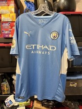 Gundogan Manchester City Jersey Home Version Champions 2020/21 Blue XL X Large