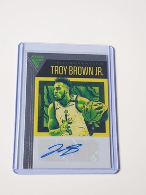 Panini Chronicles 2019 Troy Brown Jr Wizards Flux Auto NBA /99