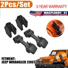 Locking Hood Latch Kit 2pcs/Set for Jeep JK Wrangler 2007-2018 Upgrades Security