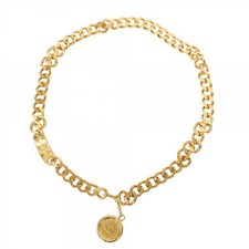 5ob1159 CHANEL Belt Chain Gold Gold Hardware Ladies
