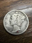 1927 Mercury Dime - Actual Silver Coin Shown VF Shape Same Day Shipping Free
