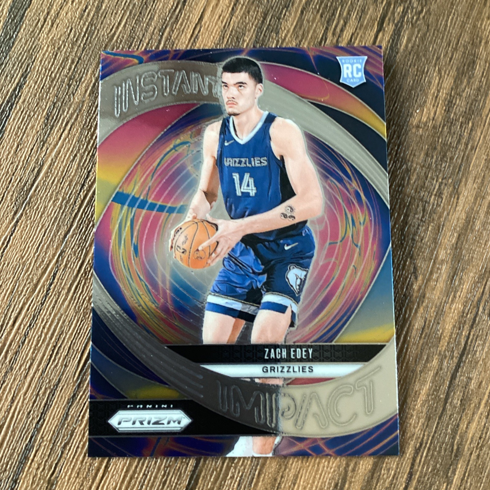 Zach Edey Rookie Card Instant Impact 2024-25 Panini Prizm #25
