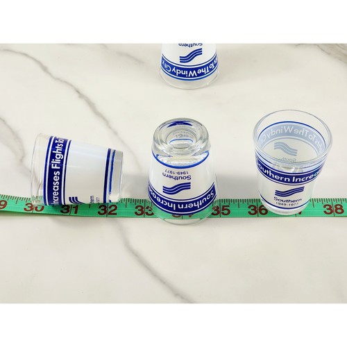Southern Airways Airline Schnapsglas Chicago The Windy City 1949 - 1977 x4 Vintage - Bild 12 von 12