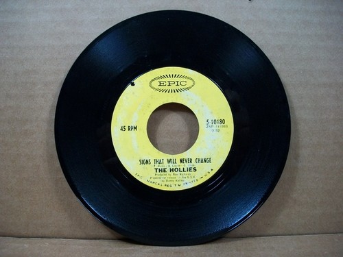 The Hollies - Carrie Anne/Signs That Will Never Change (45 RPM, 1967, Epic) - Imagen 5 de 6