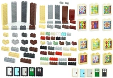 Modified Bricks Wall Masonry Profile For Lego 1x2 1x3 1x4 #98283 Windows Doors