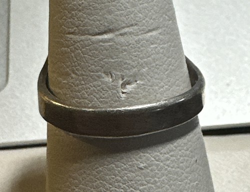 Vintage Old Pawn Navajo Sterlingsilber Ring versteinertes Holz Indianer Größe 7,5 - Bild 5 von 7