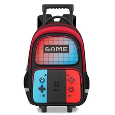 Boys Rolling Backpack for Kids - Gamer Kids Rolling Backpack with Wheels for ...