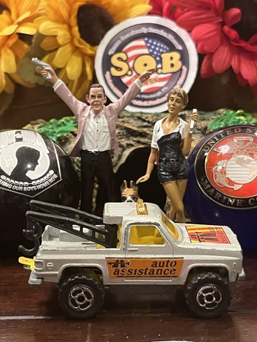 Majorette Chevrolet Depanneuse Tow Truck No 293 No 228 Silver 1:62 USED EX Cond - Picture 5 of 10