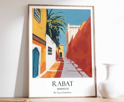 9_Rabat Print, Rabat Travel Poster, Middle East Travel Print, Islamic Decor, Gif