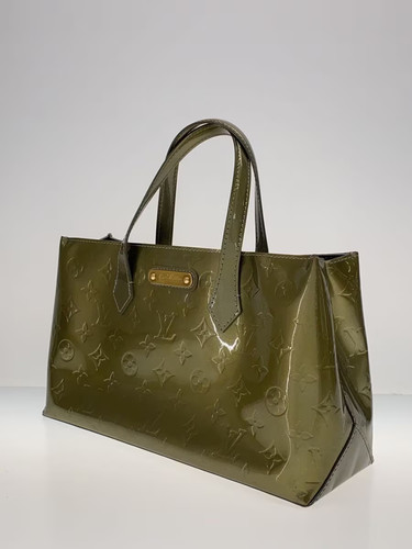 LOUIS VUITTON Wilshire PM Monogram Vernis grau Emaille grün allover - Bild 2 von 7