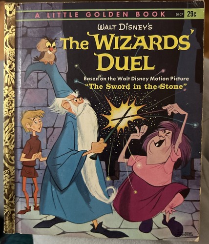 De colección Walt Disney Los Magos Duelo Pequeño Libro Dorado 1963 Coleccionistas Abuela - Imagen 1 de 6
